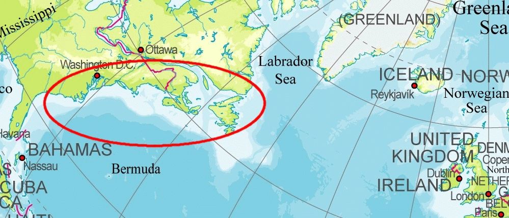 Atlantic Coast of North America (1763)
