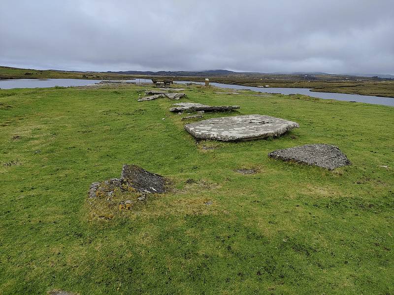 Foundations of the Marconi wireless station power plant, Derrigimlagh Bog, Connemara, Ireland