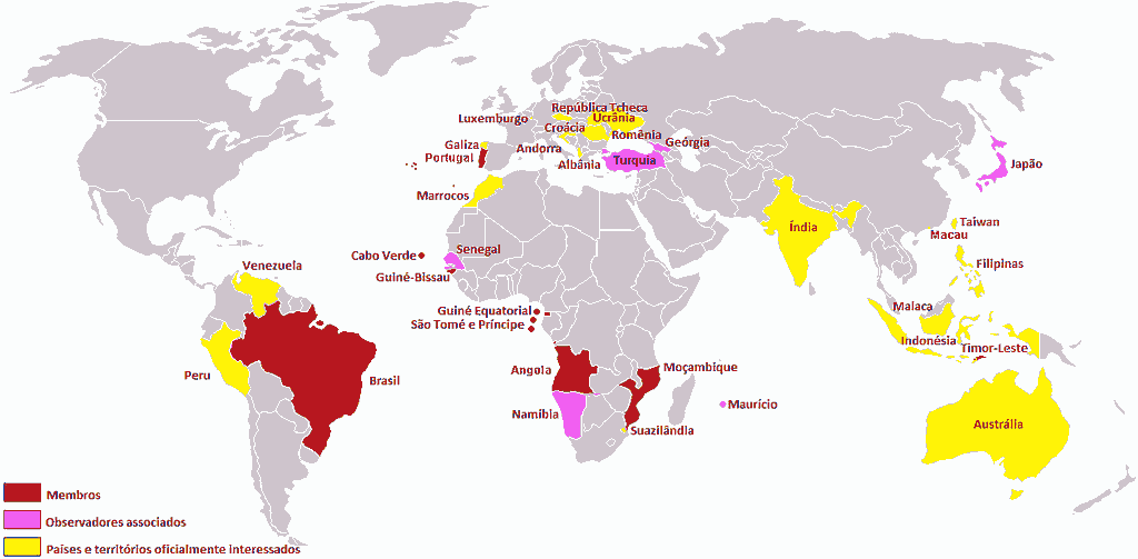 Map of CPLP