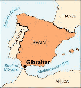 Map of Gibraltar