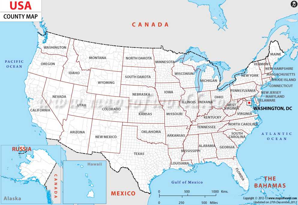 Map of USA States