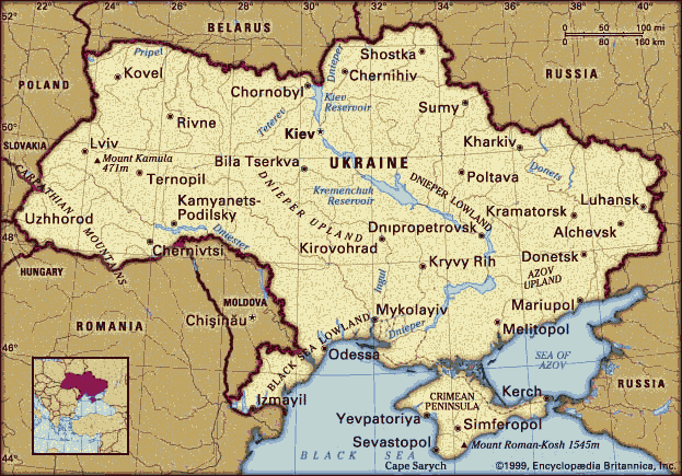 Map of Ukraine