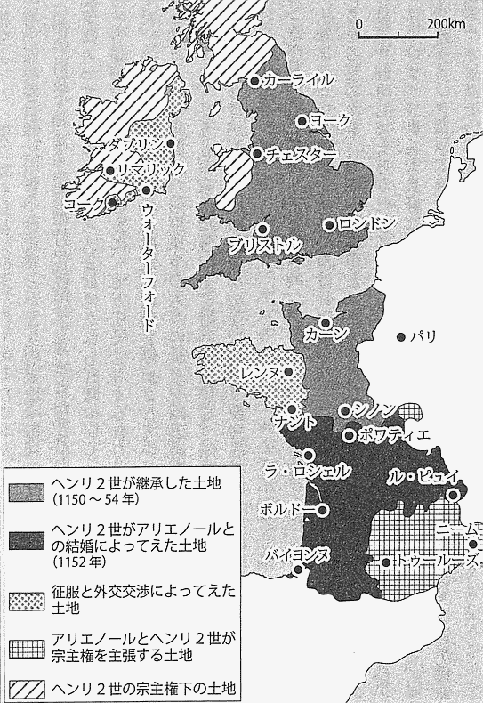 Map of the Angevin Empire
