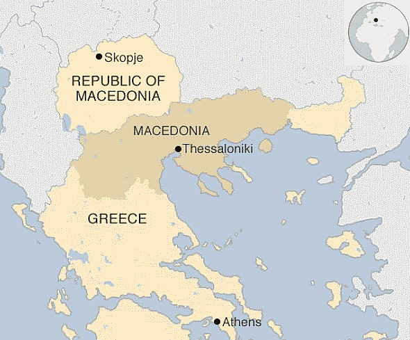 Map of Macedonia