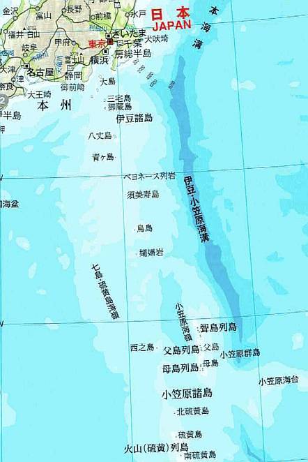 Map of the Ogasawara Islands
