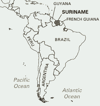 Map of South America