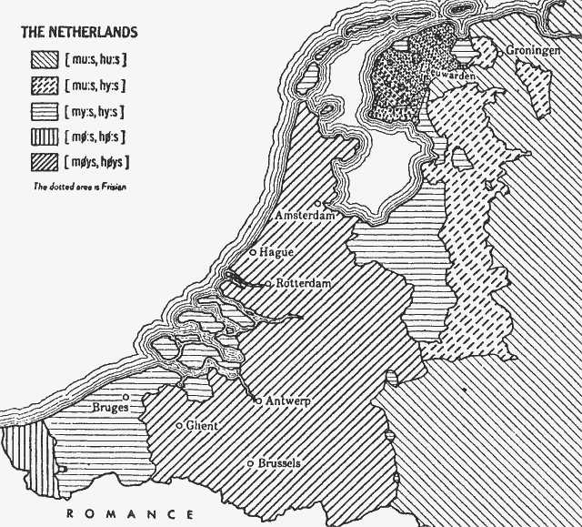 Kloeke's Map of 
