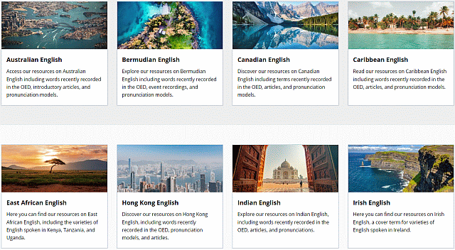 OED: World Englishes