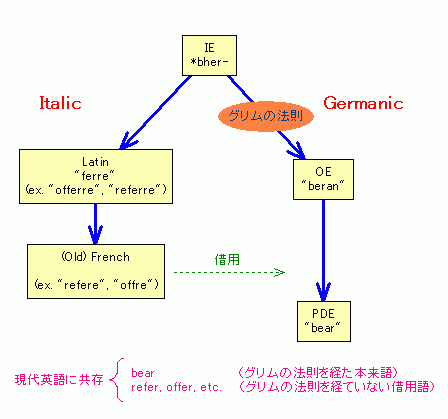 Etymological Relationship between offer and bear