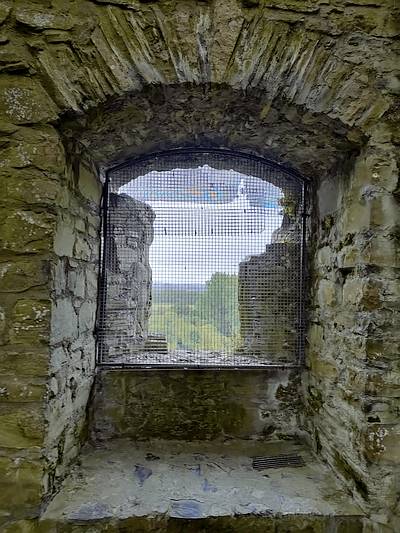 Window at Trim Castle used in a scene from Braveheart