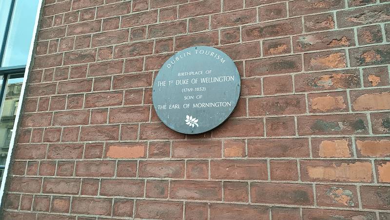 Birthplace of Arthur Wellesley, 1st Duke of Wellington, on Merrion Street, Dublin